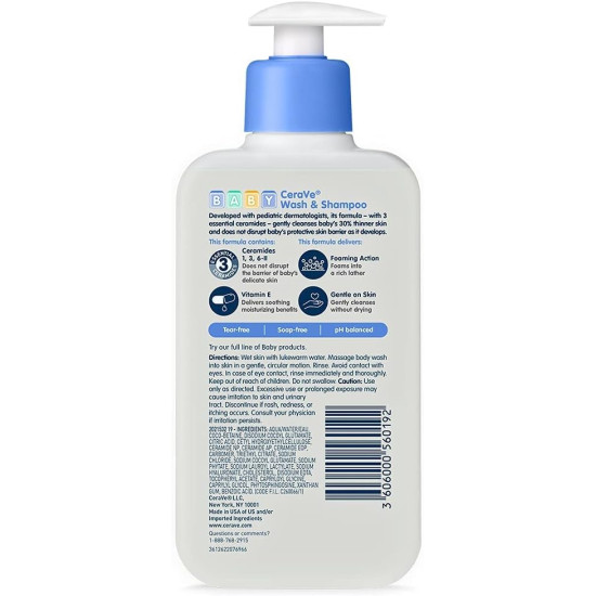 CERAVE BABY WASH & SHAMPOO 237ML