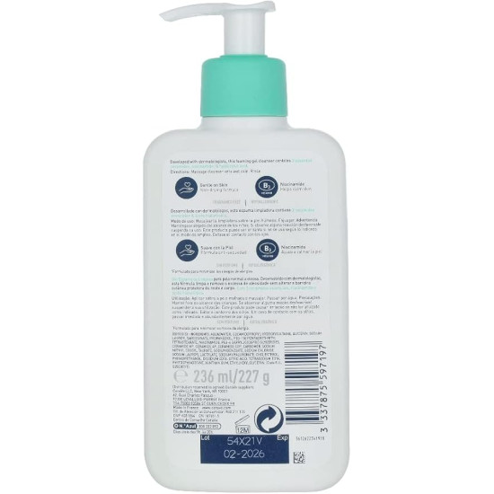 CERAVE FOAMING FACIAL CLEANSER 236ML