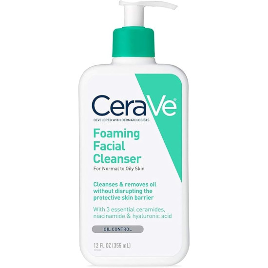 CERAVE FOAMING FACIAL CLEANSER 355ML