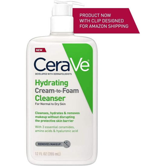 CERAVE HYDRATING CREAM TO FOAM CLEANSER 355ML