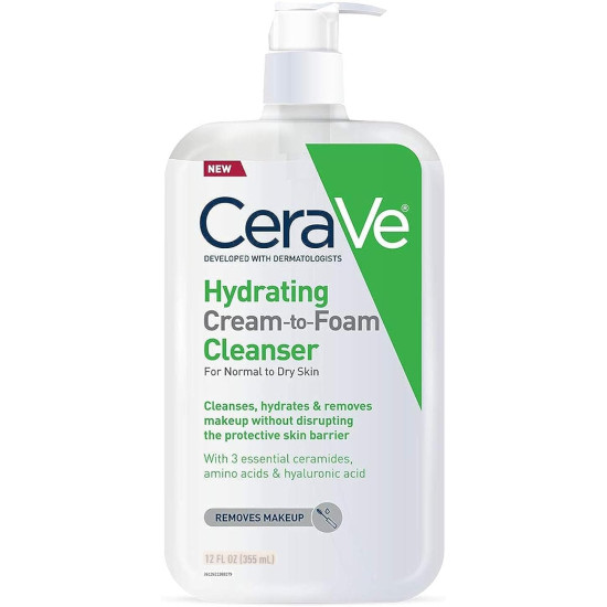 CERAVE HYDRATING CREAM TO FOAM CLEANSER 355ML