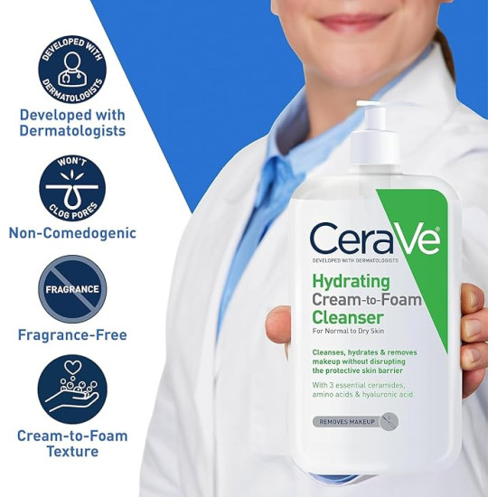 CERAVE HYDRATING CREAM TO FOAM CLEANSER 355ML