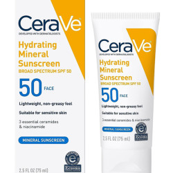 CERAVE HYDRATING MINERAL SUNSCREEN SPF50 75ML