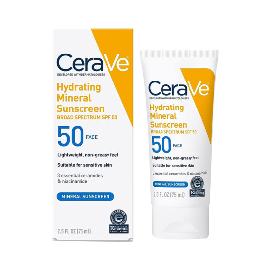 CERAVE HYDRATING MINERAL SUNSCREEN SPF50 75ML