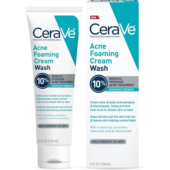 CeraVe Acne Foaming Cream Wash 10% 150ml